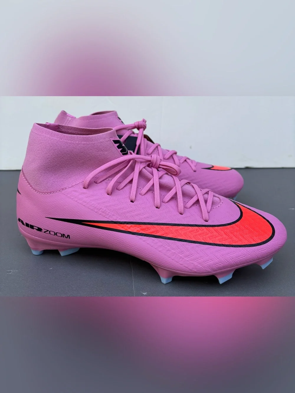 Nike Men's Mercurial Superfly 10 Academy AG Cleats Soccer Pink sz 8 NEW NO BOX